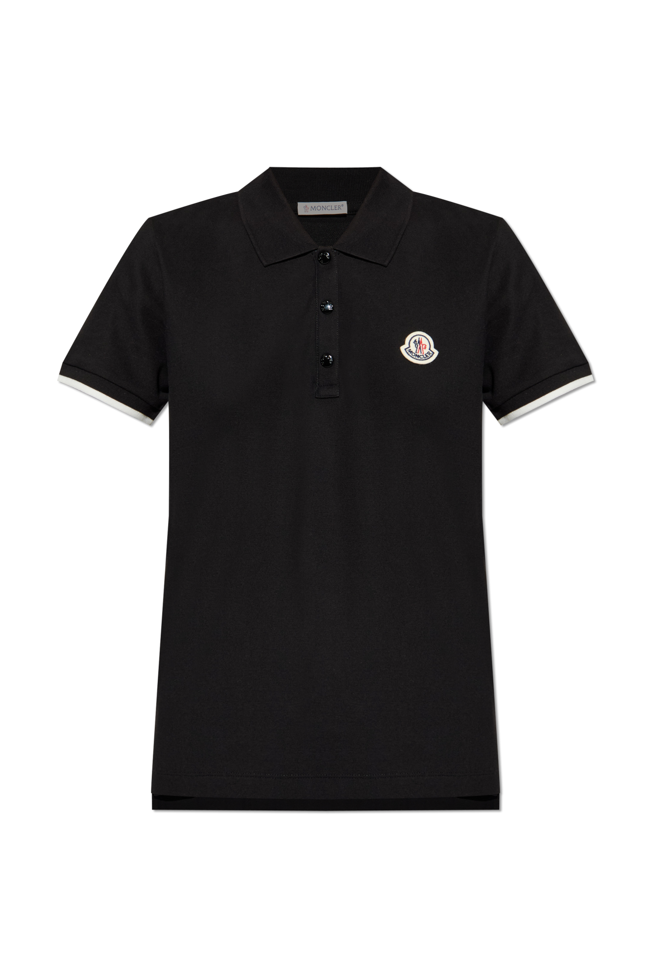 Black Polo with logo Moncler - Vitkac Canada